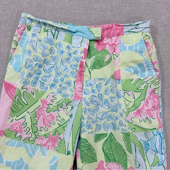 Lilly Pulitzer Patchwork Print Pants 6X - Picture 2 of 8